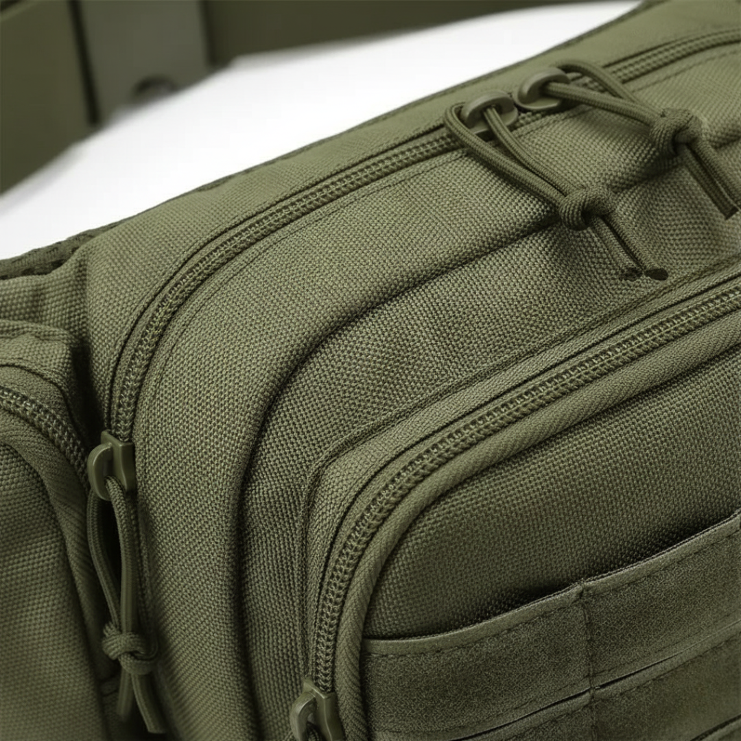 Lightweight Multi-compartment Rugged Waist Bag